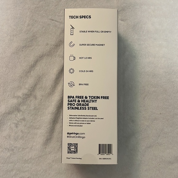 NWT Ringo Tripod Water Bottle Black 24 oz - Picture 8 of 9